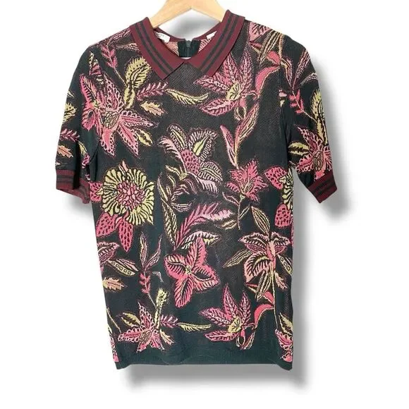 Scotch & Soda Knitted Tropical Bloom Sweater Size Small Anthropologie S - Picture 6 of 9